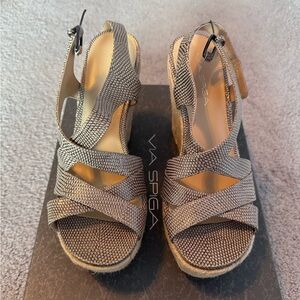 Via Spiga Gold Sandals